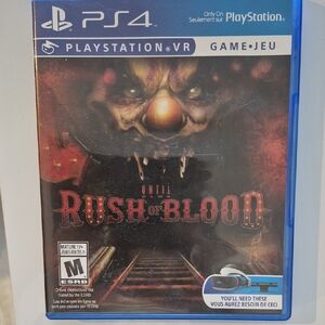 Sony PS4 VR Game: Until Dawn: Rush of Blood - Blue and Red Cover